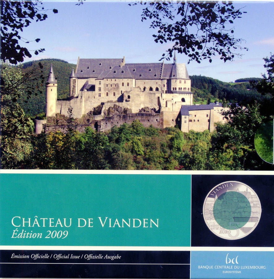 5 euro 2009 luxemburg chateau de vianden proof