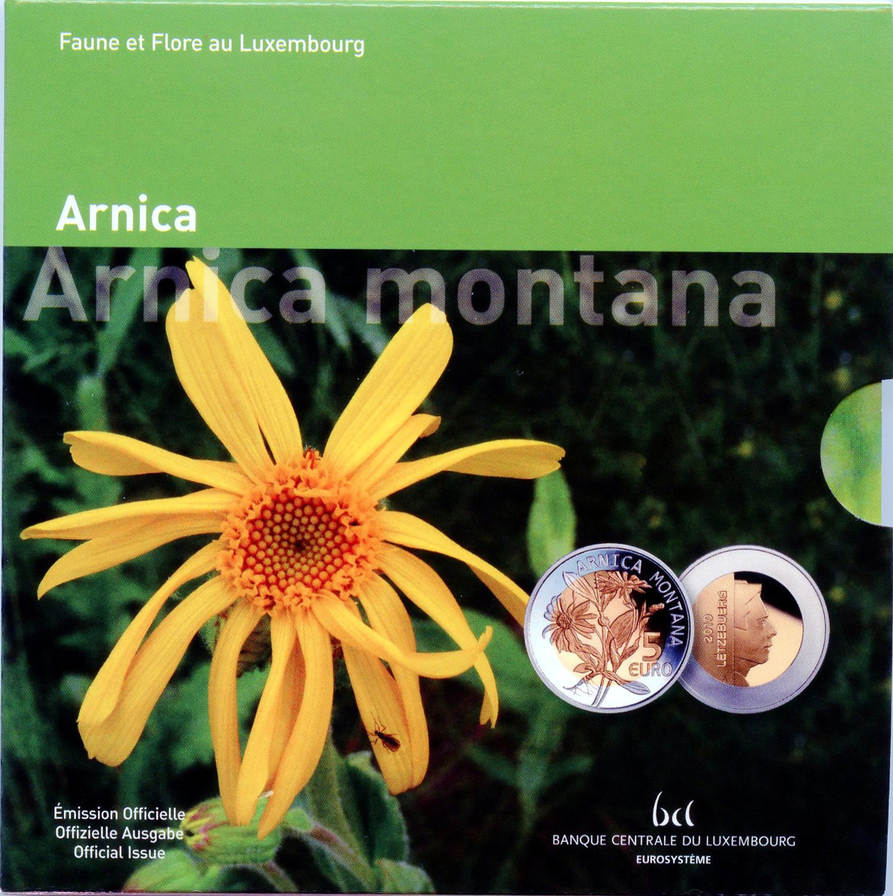 5 euro 2010 luxemburg arnica montana proof