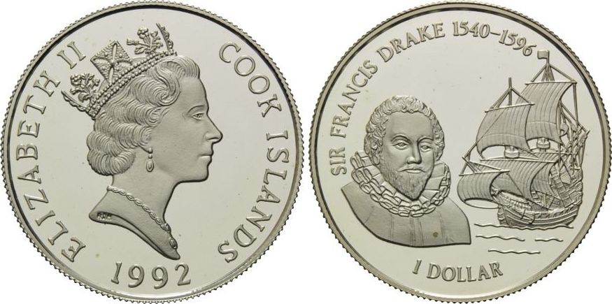 1992, cook inseln, geschichte der seefahrt: sir francis drake