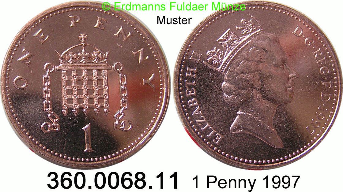 1 penny 1997 great britain grobritannien *425a km935a . 360.