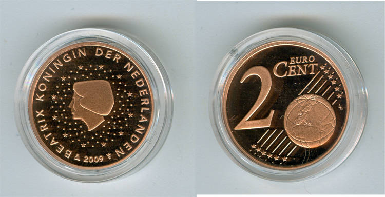 2 cent 2009 niederlande proof