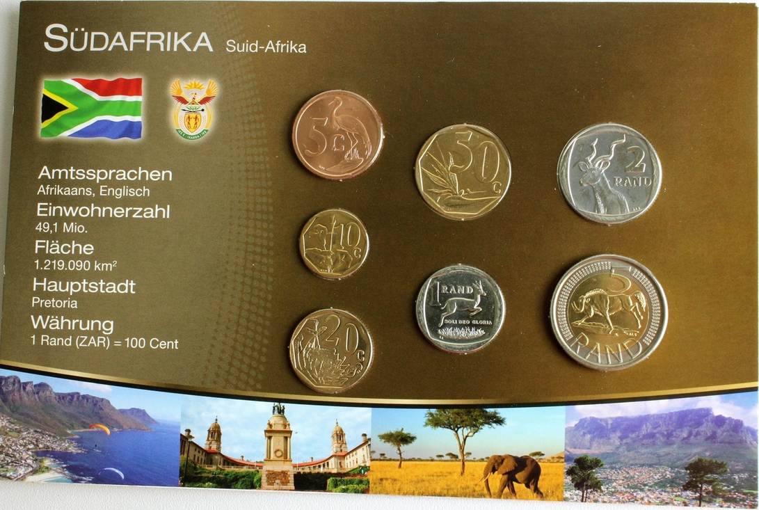 südafrika kursmünzensatz/ mixsatz - das geld der welt (suid