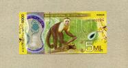 Costa-Rica 5.000 Colones P.282a - Alfredo González Flores - Mangrovensumpf, Blumen, Krabben, Affen - -