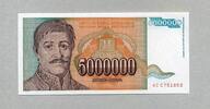 Jugoslawien 5.Million Dinara P.132 -