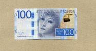 Schweden 100 Kronor - GRETA GARBO - Sig. Susanne Eberstein & Stefan Ingves - -