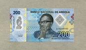 Angola 200 Kwanzas - Neue Ausgabe in Polymer - Dr.Antonio Agostinho Neto - -