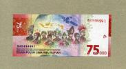 Indonesien 75.000 Rupiah - 75 Jahre Unabhängigkeit Indonesia - -