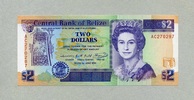Belize 2 Dollars P.52b -