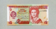 Belize 5 Dollars P.61b -