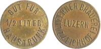 Schweiz Luzern Jeton Bier-Jeton, 1/2 Liter Hausdrunk / Luzerner Brauerei Eichhof -