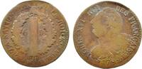 Frankreich 6 Deniers Franz. Verfassung Constitution (1791-1792) -