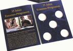 Leuchtturm Münzkarte für 5 dt. 2-Euro-Gedenkmünzen „Erasmus 2022 366077 Neu -