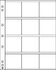 Leuchtturm Münzhüllen NUMIS, für 12 Münzrähmchen (50 x 50) (5er Pack) 310444 Neu -