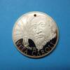 Gigant Medaille 2015 Vita Caroli IV., CU vergoldet mit Granat, PP -