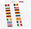 Leuchtturm Flaggen-Set für NUMIS Euro-Alben 330344 Neu -