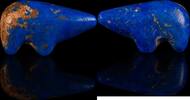 Lapislazuli-Anhänger in Tiergestalt aus der Bronzezeit/Eisenzeit -