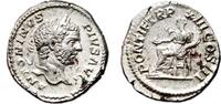 Roman Empire Denarius CARACALLA AR Denarius. EF. Concordia - TR P XIII COS III. -