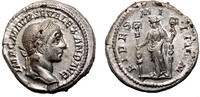 Roman Empire Denarius SEVERUS ALEXANDER AR Denarius. EF+. The fidelity. -