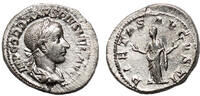 Roman Empire Denarius GORDIAN III AR Denarius. EF/aEF. The piety. -