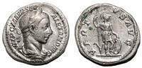 Roman Empire Denarius SEVERUS ALEXANDER AR Denarius. EF-/EF. The Virtus. -