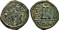 Byzantine Empire Follis PHOCAS (with LEONTIA) AE Follis. VF+/EF-. Antioch (as Theopolis) mint. -