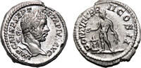 Roman Empire Denarius GETA (as Augustus) AR Denarius. EF. LUSTER. Genius. -