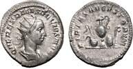 Roman Empire Antoninianus HERENNIUS ETRUSCUS AR Antoninianus. EF. Priestly implements. -