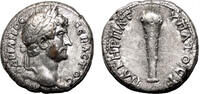 Roman Provincial Didrachm HADRIAN AR Didrachm. VF+. CAESAREA (Cappadocia) mint. Club. -