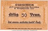 Notgeld 50 Pf. Notgeld Bad Zwischenahn 1478.1 , 50 Pfennig Schein in kfr. o.D. Niedersachsen -