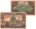 Notgeld DE 2 Scheine kpl. Notgeld Stadt Wernigerode 1407.1.a , Set mit 2 Scheinen -grün- in kfr. von 1920 -