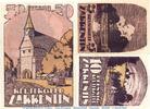 Notgeld DE 3 Scheine kpl. Zarrentin , Reutergeld Set mit 3 Scheinen in kfr. M/G 1466.1 , Mecklenburg o.D. -
