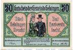 Notgeld DE 50 Pf. Notgeld der Gemeinde Selsingen , 50 Pfennig Schein grün in kfr. M/G 1220.1 -