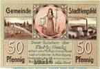 Notgeld Deutschland 50 Pfennig Schein Notgeld Gemeinde Stadtlengsfeld 7055.05.61 , 50 Pfennig Schein in kfr. von 1919 -