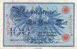 Deutsches Kaiserreich 100 Mark Schein rot Reichsbanknote , 100 Mark Schein rot in f.kfr. DEU-31.b, Ros.33, P.33 , von 1908 -