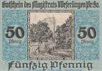Notgeld Deutschland Notgeld Weferlingen 50 Pfennig Notgeld Stadt Weferlingen 8070.05.04 , 50 Pfennig Schein in kfr. von 1920 , SA -