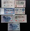 Lots & Sets 7 Scheine Lot deutsches Kaiserreich, 7 Scheine, Banknoten, alles verschiedene -