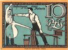 Serienscheine DE 10 Pf. Notgeld Stützerbach , 10 Pfennig Schein , Mehl Grabowski 1286.1 a , von 1921 , Thüringen Seriennotgeld -