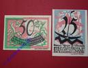 Serienscheine DE 2 Scheine kpl. Notgeld Worpswede , Gemeinde , Niedersachsen , vollständiger Satz mit 2 Scheinen , Seriennotgeld , 1454.1 , von 1921 -