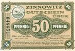Kleingeld 1914-1922 DE 50 Pf. Notgeld Zinnowitz , 50 Pfennig Schein , 2. Aufl , Tieste 8225.05.06 , von 1921 , Pommern Verkehrsausgabe -