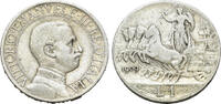 Italy 1 Lira Italy, Vittorio Emanuele III (1900-1946). AR 1 Lira 1909 -