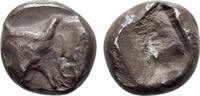 Greek Tetartemorion Ionia, Uncertain, c. 5th century BC. AR Tetartemorion -