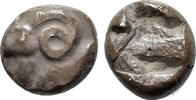 Greek Tetartemorion Ionia, Uncertain, c. 5th century BC. AR Tetartemorion -