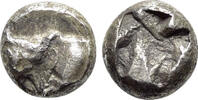 Greek Tetartemorion Ionia, Uncertain, c. 5th century BC. AR Tetartemorion -
