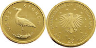 Germany 20 Euro White Stork - Gold -