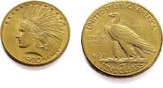 USA 10 Dollar Indian Head - Gold -