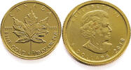 Canada 5 Dollars Maple leaf 1/10 Oz. - Elizabeth II Gold -