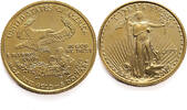 USA 5 Dollars American eagle - 1/10 Oz. Gold -
