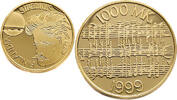 Finland 1000 Markkaa Jean Sibelius and Finnish music - Gold -