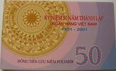 Vietnam 50 Dong P. 118 / Polymer / 50 Jahre Nationalbank -