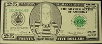 USA 25 Dollars Werbe- oder Scherzbanknote -